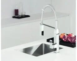 GROHE Küchenarmatur mit Handbrause EUROCUBE chrom 31395000
