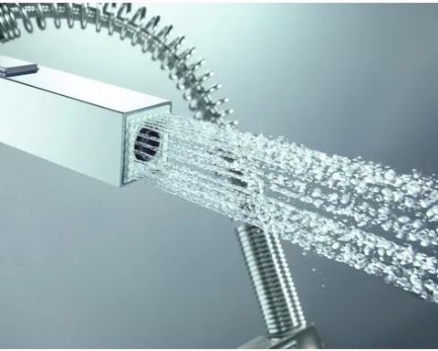 GROHE Küchenarmatur mit Handbrause EUROCUBE chrom 31395000