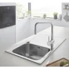 GROHE Küchenarmatur mit Handbrause MINTA supersteel matt 32322DC2