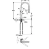 GROHE Küchenarmatur mit Handbrause ESSENCE hard graphite gebürstet 30294AL0