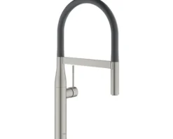 GROHE Küchenarmatur mit Handbrause ESSENCE hard graphite gebürstet 30294AL0