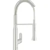 GROHE Küchenarmatur mit Handbrause K7 supersteel matt 31379DC0