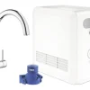 GROHE Küchenarmatur mit Sprudel GROHE BLUE PRO chrom 31323002