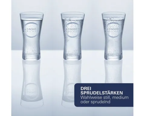 GROHE Küchenarmatur mit Sprudel GROHE BLUE PRO chrom 31347003
