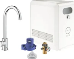 GROHE Küchenarmatur mit Sprudel GROHE BLUE PRO chrom 31302002