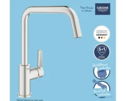 GROHE Küchenarmatur START 2021 supersteel matt 30470DC0