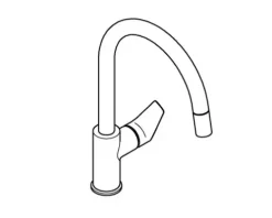 Grohe Quickfix Küchenarmatur mit Handbrause START EDGE 2020 chrom 30550000