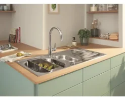 Grohe Quickfix Küchenarmatur mit Handbrause START EDGE 2020 chrom 30550000