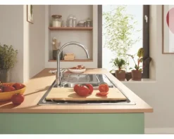 Grohe Quickfix Küchenarmatur mit Handbrause START EDGE 2020 chrom 30550000