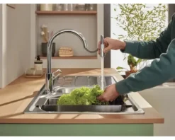 Grohe Quickfix Küchenarmatur mit Handbrause START LOOP 2020 chrom 30556000