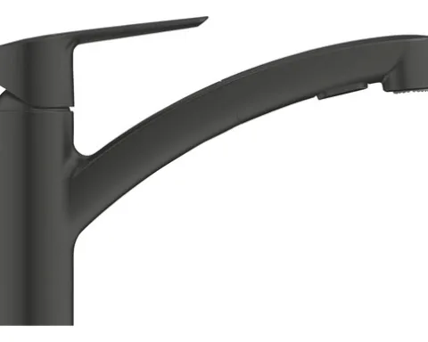 Grohe Quickfix Küchenarmatur mit Handbrause START 2021 schwarz matt 303072431
