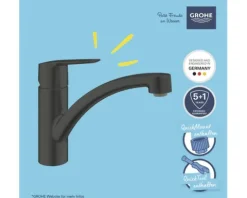 Grohe Quickfix Küchenarmatur START 2021 schwarz matt 324412432
