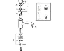 Grohe Quickfix Küchenarmatur SWIFT chrom 30358000