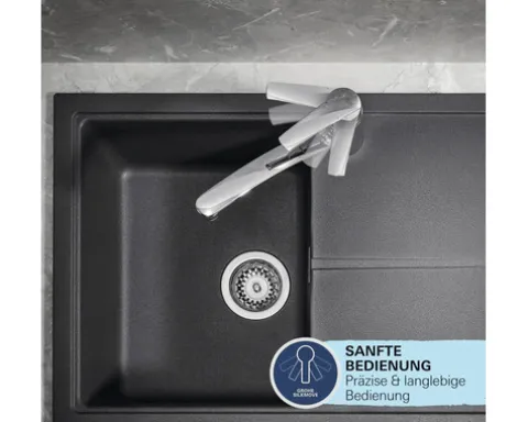 Grohe Quickfix Küchenarmatur START supersteel matt 32441DC2