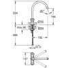 GROHE Zweigriff Küchenarmatur COSTA chrom 31831001