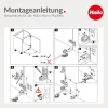 Hailo 3520001 Abfallsammler 20 l Edelstahl/schwarz für Drehtür