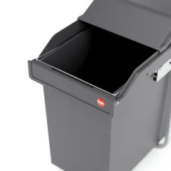Hailo Abfallsammler 24 Liter 3650241 AS Single Box 24 dunkelgrau für Drehtürschrank