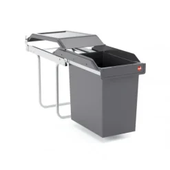 Hailo Abfallsammler 24 Liter 3650241 AS Single Box 24 dunkelgrau für Drehtürschrank
