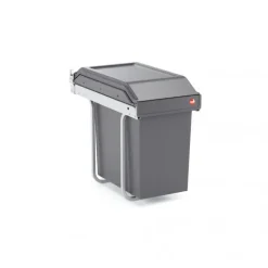 Hailo Abfallsammler 24 Liter 3650241 AS Single Box 24 dunkelgrau für Drehtürschrank