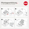 Hailo Abfallsammler 3644732 TR Swing Raumspar Tandem S 2x8,5+12 L Einbaumülleimer signalgrau