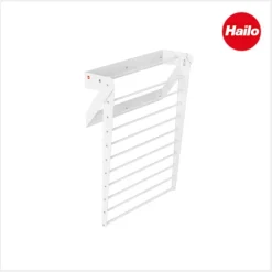 Hailo Anbau Wäschetrockner 3271901 klappbar 525 x 820 x 300 mm Metall weiß für 60 cm Schrank