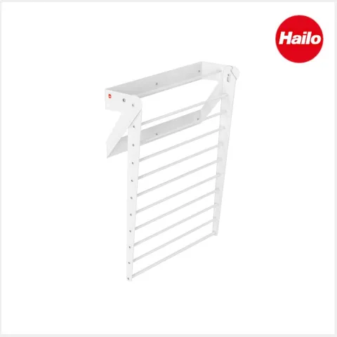 Hailo Anbau Wäschetrockner 3271901 klappbar 525 x 820 x 300 mm Metall weiß für 60 cm Schrank