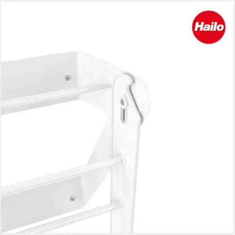 Hailo Anbau Wäschetrockner 3271901 klappbar 525 x 820 x 300 mm Metall weiß für 60 cm Schrank