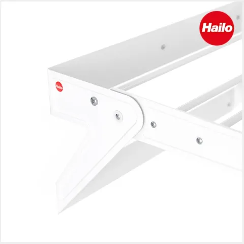Hailo Anbau Wäschetrockner 3271901 klappbar 525 x 820 x 300 mm Metall weiß für 60 cm Schrank