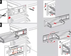 Hailo Einzelauszug Vario-Single 3920001 Schrankauszug Metall/Kunststoff Alu Küche