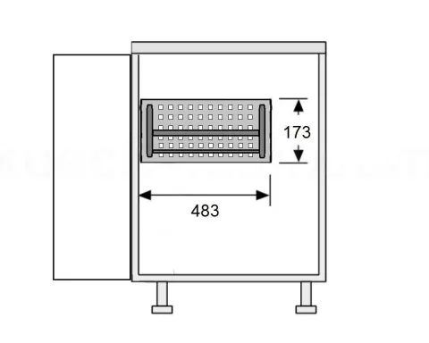 Hailo Einzelauszug Vario-Single 3920001 Schrankauszug Metall/Kunststoff Alu Küche