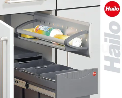 Hailo Einzelauszug Vario-Single 3920001 Schrankauszug Metall/Kunststoff Alu Küche