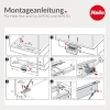 Hailo Fußpedal 3691501 Kick and Go Türöffner Euro Cargo mechanisch Edelstahloptik