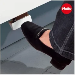 Hailo Fußpedal 3691501 Kick and Go Türöffner Euro Cargo mechanisch Edelstahloptik