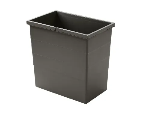 Hailo Inneneimer 1220379 28 Liter Ersatzbehälter Kunststoff basaltgrau 385 x 242 x 380 mm