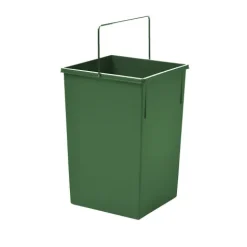 Hailo Inneneimer 1073259 15 Liter Ersatzbehälter Tandem mit Deckel Kunststoff grün Küche