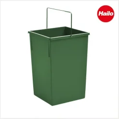 Hailo Inneneimer 1073259 15 Liter Ersatzbehälter Tandem mit Deckel Kunststoff grün Küche
