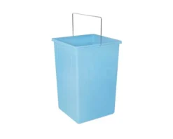 HAILO Inneneimer 15 L 1221209 Abfalleimer Kunststoff blau/hellgrau mit Deckel für Tandem AntiBak