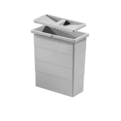 HAILO Inneneimer 14 L 1075989 Abfalleimer Kunststoff hellgrau mit Deckel für Cargo-Soft