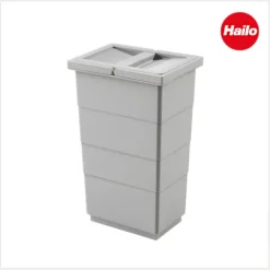 Hailo Inneneimer 10 L 1122229 Ersatzbehälter hellgrau mit Deckel