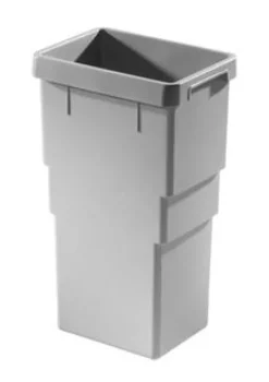 Hailo Inneneimer Paar 1107229 hellgrau 2x 13 Liter mit Deckel 1107239
