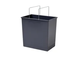 Hailo Inneneimer Paar 7+24 L Ersatzbehälter Kunststoff dunkelgrau mit Metallhenkel für Tandem 3666111
