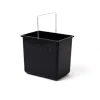 Hailo Inneneimer Paar 2 x 18 Liter 1086239 1094079 Kunststoff schwarz grau für Raumspar-Tandem