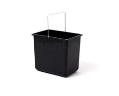 Hailo Inneneimer Paar 2 x 18 Liter 1086239 1094079 Kunststoff schwarz grau für Raumspar-Tandem