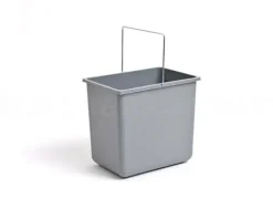 Hailo Inneneimer Paar 2 x 18 Liter 1086239 1094079 Kunststoff schwarz grau für Raumspar-Tandem