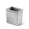Hailo Inneneimer ReadyBin 18 L 1093475 Eimer Anbau-Set Kunststoff hellgrau mit Deckel und Wandhalter
