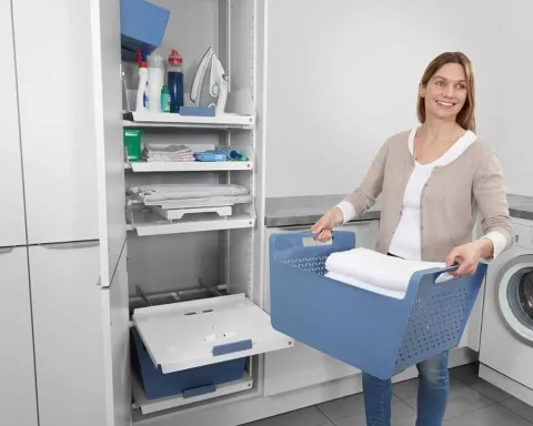 Hailo Laundry Area 3271361 Wäschekorb blau