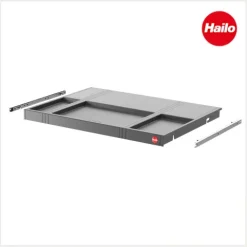Hailo Multideckel 1225368 Tablarboden dunkelgrau mit Auszugschiene für 60 cm Schrank