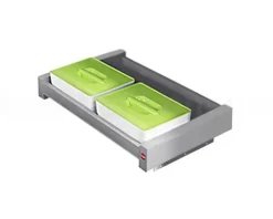 Hailo On-Top 3205601 Einbau Mülltrennsystem 60 cm Auszug 2x 4 Liter Abfallbehälter mit Deckel
