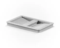 HAILO ReadyBin 1075965 Inneneimer 10 l 226x160x350 mm Kunststoff hellgrau mit Wandhalter