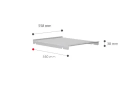 Hailo Systemdeckel 1710969 Metalldeckel silbergrau für Raumspar Tandem 60 cm